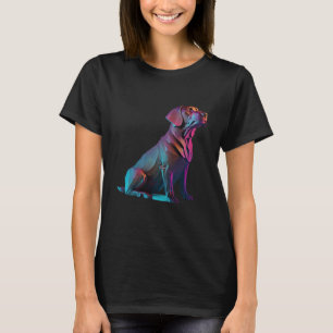 Camiseta Chocolate Labrador Synthwave 80s Retrowave Estétic
