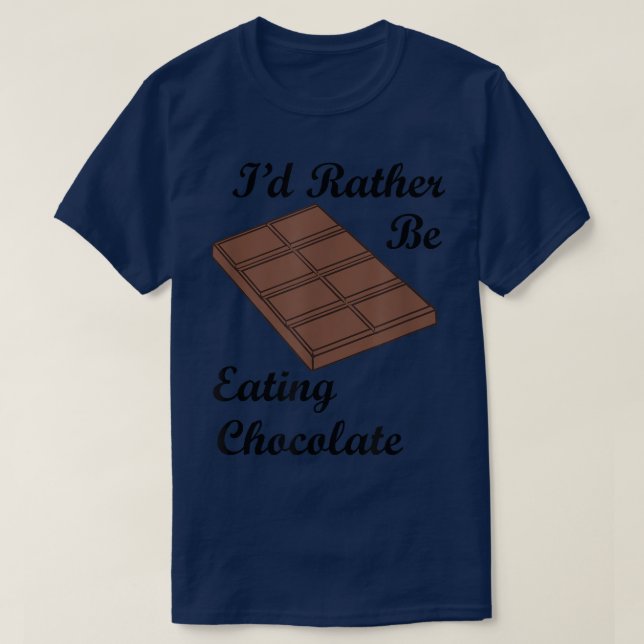 Camiseta Chocolate Lover Cacau Comendo Chocolate (Frente do Design)