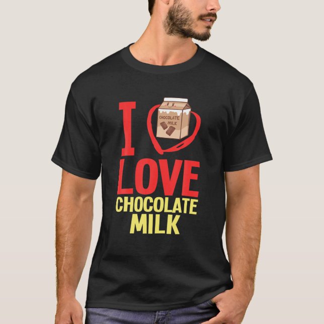Camiseta Chocolate milk Choco Milkshake Tome Bebida (Frente)
