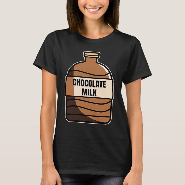 Camiseta Chocolate Milk Costume Food Eater Graphic (Frente)
