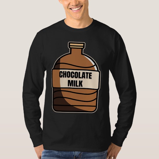 Camiseta Chocolate Milk Costume Food Eater Graphic (Frente)