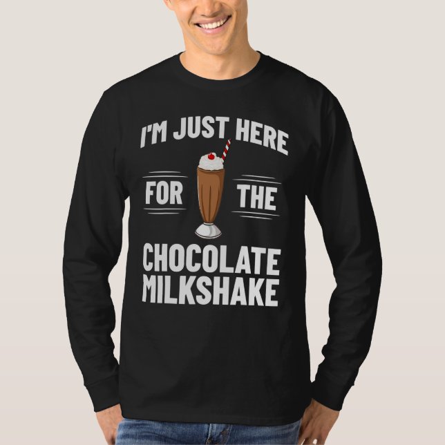 Camiseta Chocolate Milkshake Milk Choco Shake Bebida (Frente)