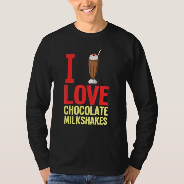 Camiseta Chocolate Milkshake milk Choco Shake Bebida 1 (Frente)