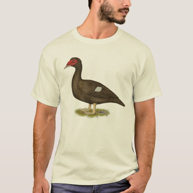 Camiseta Chocolate Muscovy Duck (Frente)