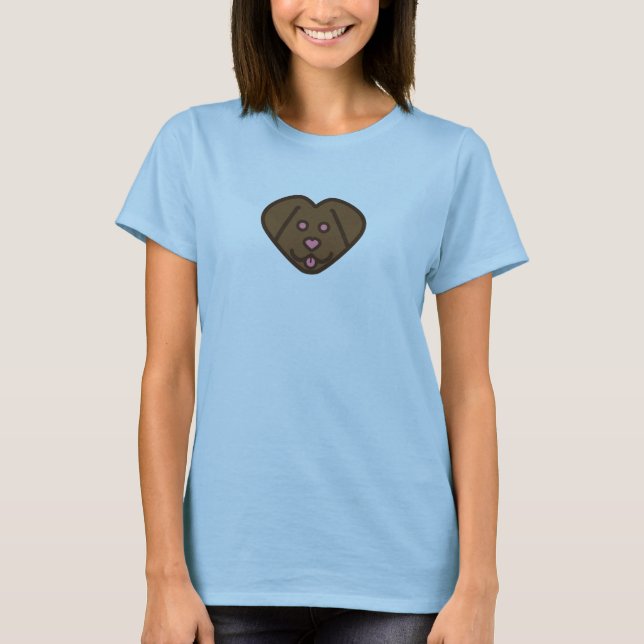 Camiseta Chocolate para LabHearts (Frente)