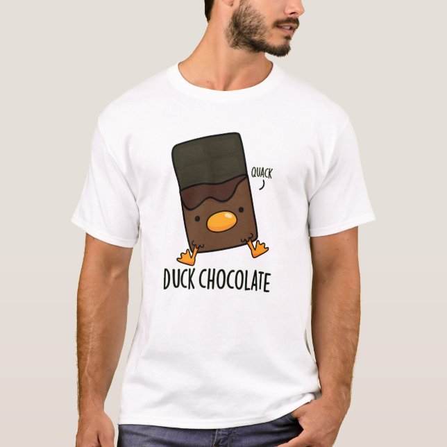 Camiseta Chocolate Pato Funny Dark Chocolate Pun (Frente)