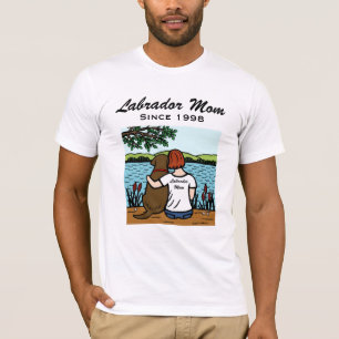 Camiseta Chocolate personalizado Labrador e mamã 3