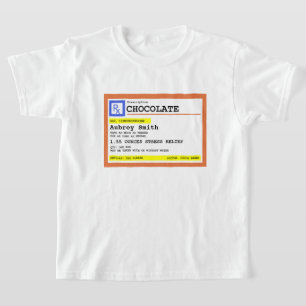 Camiseta Chocolate Prescrição Personalizado