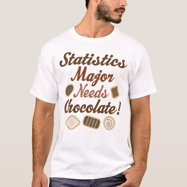 Camiseta Chocolate principal das estatísticas (Frente)