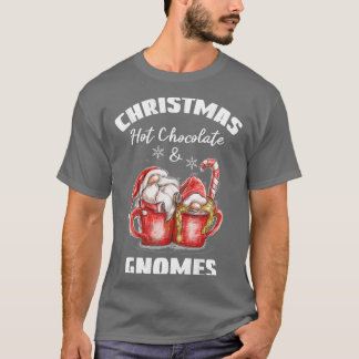 Camiseta Chocolate Quente De Natal E Gnomo