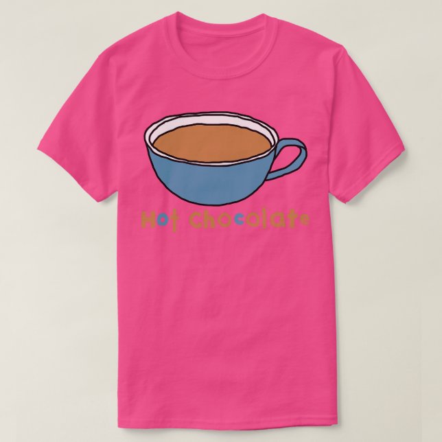 Camiseta Chocolate quente na Comida (Frente do Design)