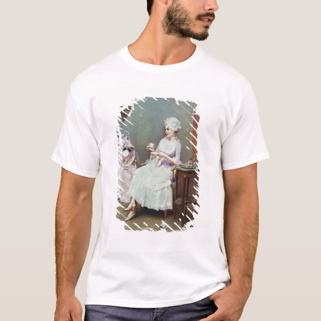 Camiseta Chocolate quente (óleo em canvas) (Frente)