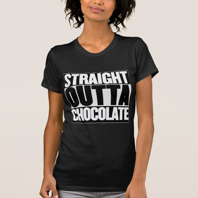 Camiseta Chocolate reto de Outta (Frente)