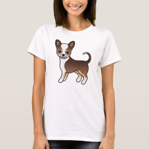 Camiseta Chocolate Tricolor Casaco Chihuahua Cachorro Suave