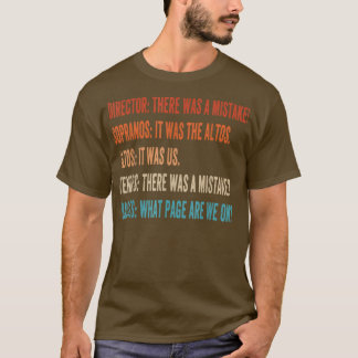 Camiseta Choir Director Soprano Alto Tenor Bass Vintage Fun