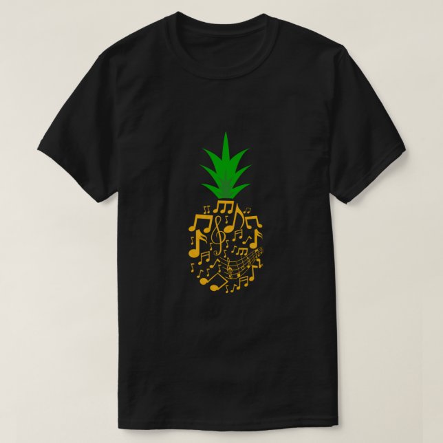 Camiseta Choir Pineapple Chorus Choral Music Clef Gift (Frente do Design)
