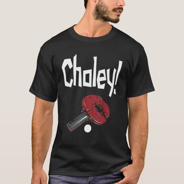 Camiseta Choley Ping Pong Power Mesa Bat (Frente)