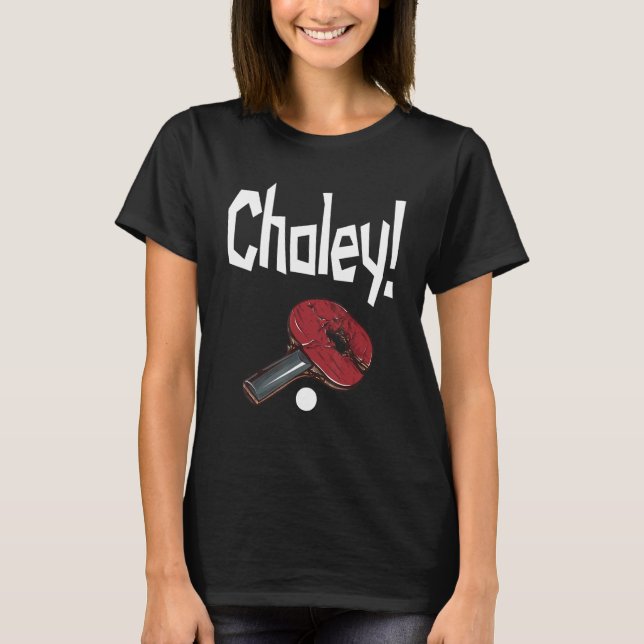 Camiseta Choley Ping Pong Power Mesa Bat (Frente)