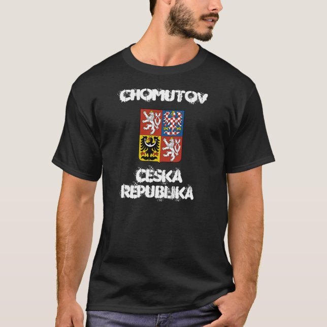 Camiseta Chomutov, República Checa com casaco de armas (Frente)