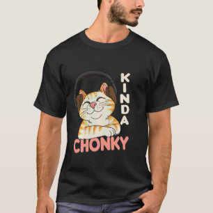Camiseta Choney Cat Meme Cat Mãe Pai Engraçado Sobrepeso Ch
