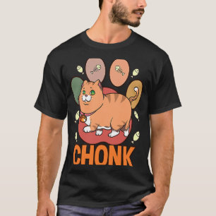Camiseta Chonk Ca Chonky Boy Meninas Gordura Gata Memes