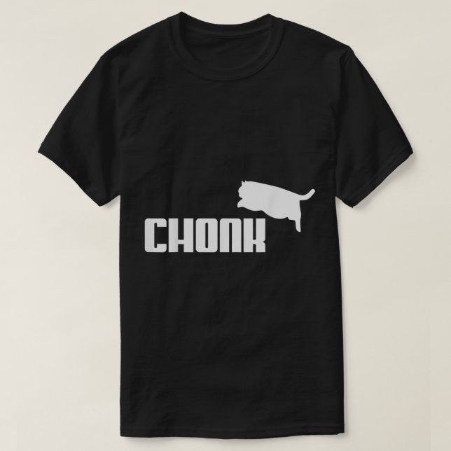 Camiseta Chonk Cat Meme Engraçado (Frente do Design)