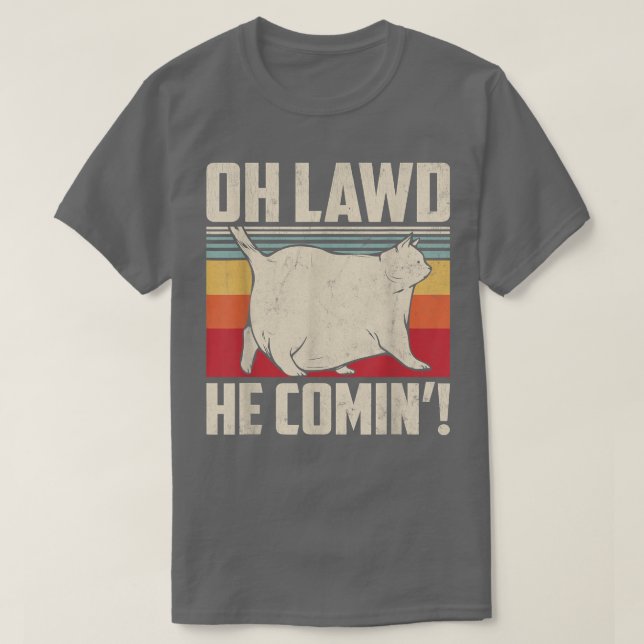 Camiseta Chonk Cat Scale Memória Engraçada Estilo de Retrô  (Frente do Design)