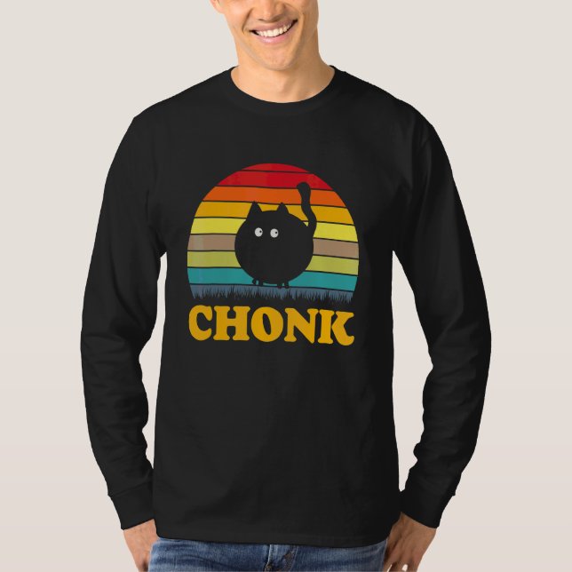 Camiseta Chonk Cat Scale Memória Retro Chonk (Frente)