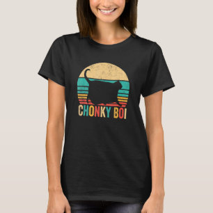 Camiseta Chonk Meme Cat Chonky Boi Retro Vintage