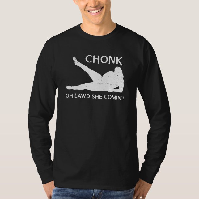 Camiseta Chonk Oh Lawal Ela Vem Curvy Lady Curves Faboulou (Frente)