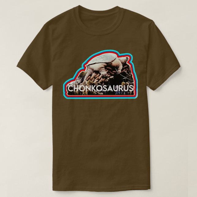 Camiseta Chonkosaurus Chicago River Snapping Turtle (Frente do Design)