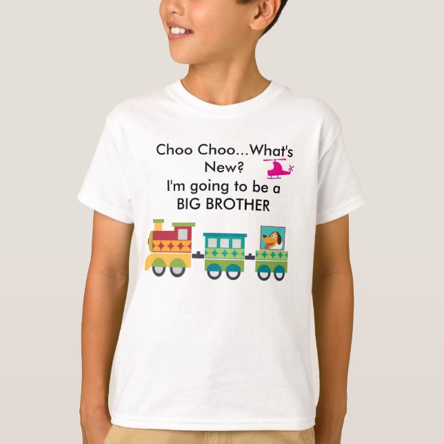 Camiseta Choo Choo o que é anúncio novo T-Shir da gravidez (Frente)