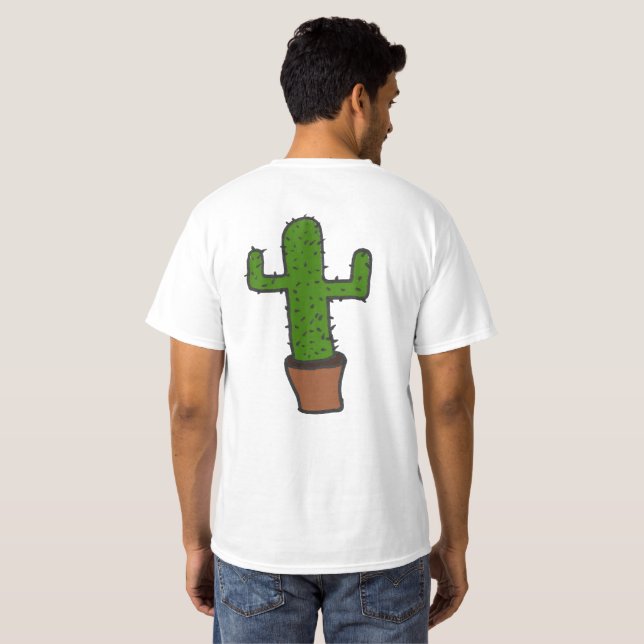 Camiseta choopid, do cacto parte traseira sobre (Parte Traseira Completa)