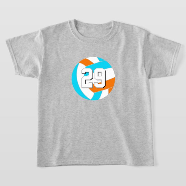 Camiseta Choose ANY team colors w jersey number volleyball (Postura )