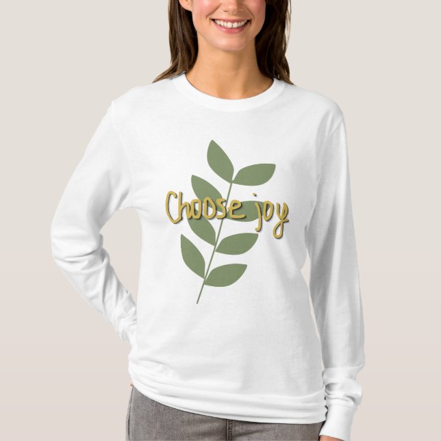 Camiseta Choose Joy | Positive Quote (Frente)