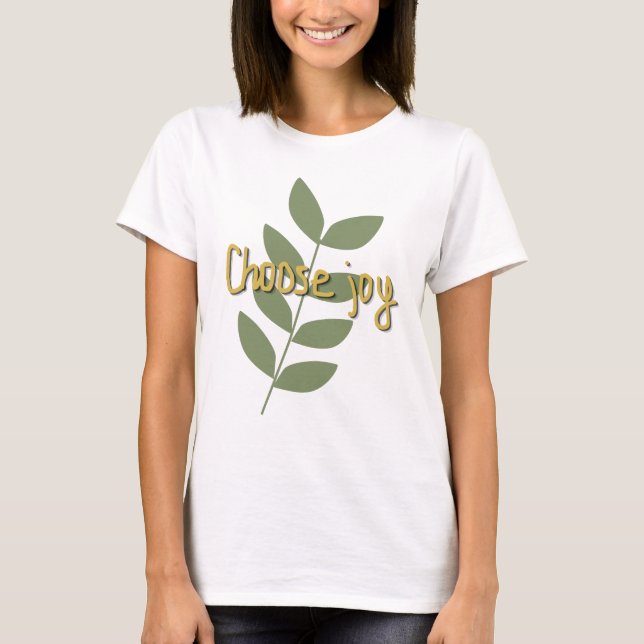Camiseta Choose Joy | Positive Quote (Frente)