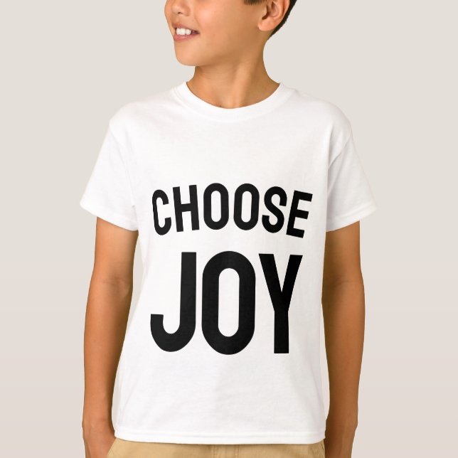 Camiseta Choose joy - positive vibes kid's t-shirt  (Frente)