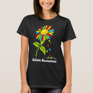 Camiseta Choose Kind Autism Awareness Month Women Sunflower