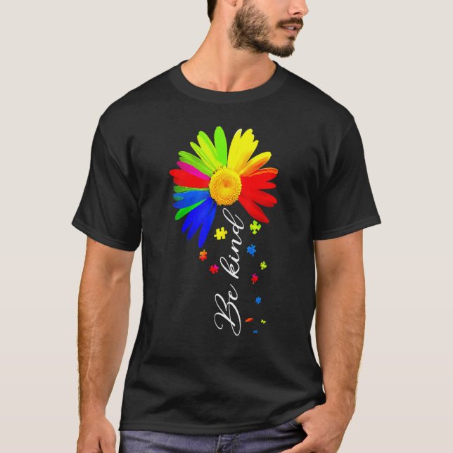 Camiseta Choose Kindness Be Kind Autism Awareness Shirts Su (Frente)