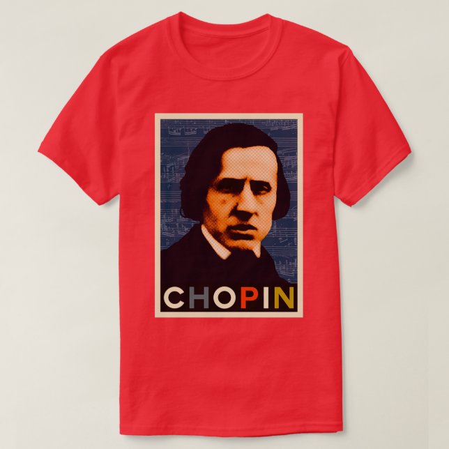 Camiseta Chopin 3 (Frente do Design)