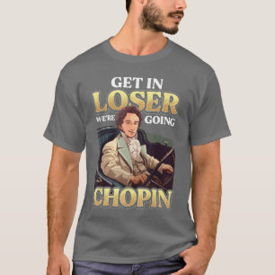 Camiseta Chopin Humor Músico Homens Mulheres Engraçado Clás