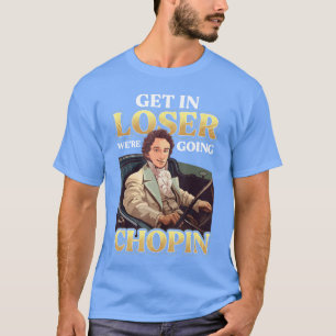 Camiseta Chopin Humor Músico Homens Mulheres Engraçado Clás
