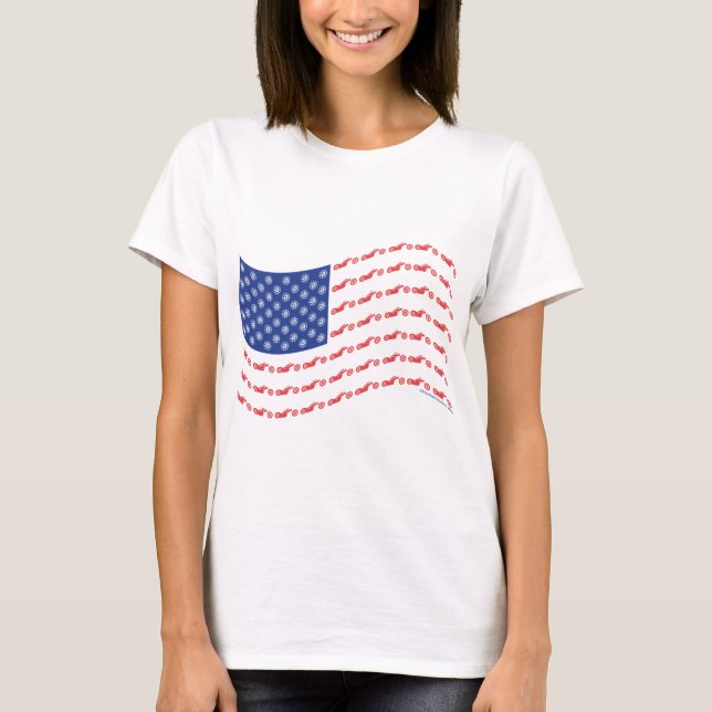 Camiseta Chopper-Flag-Wave (Frente)