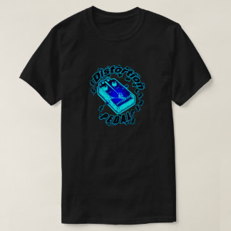 Camiseta Choque Elétrico Azul do Pedal de Distorção