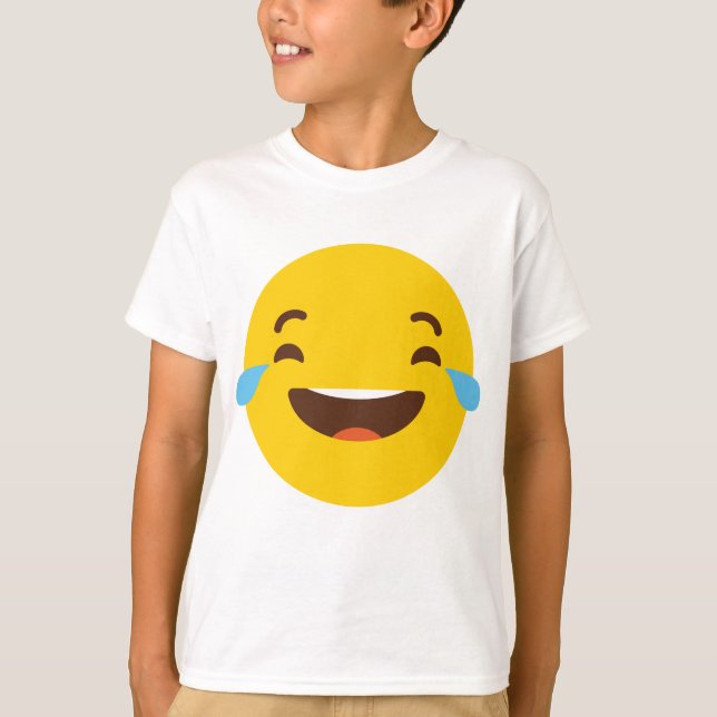 Camiseta Chorando com o riso emoji (Frente)