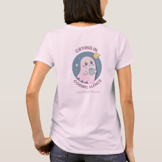 Camiseta Chorando em Silêncio Cósmico – Adorável Fantasma E