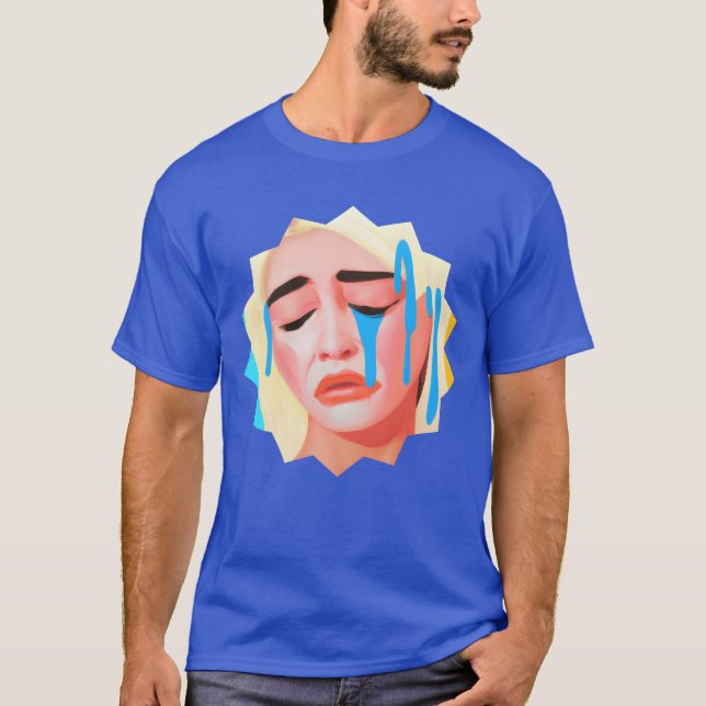 Camiseta Chorar Por Que retro (Frente)