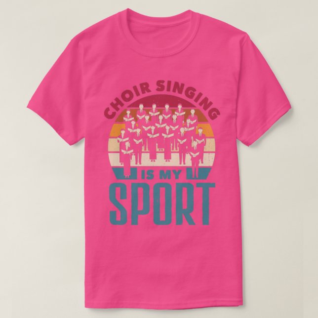 Camiseta Chorister Choral Cantando Coro É Meu Esporte (Frente do Design)