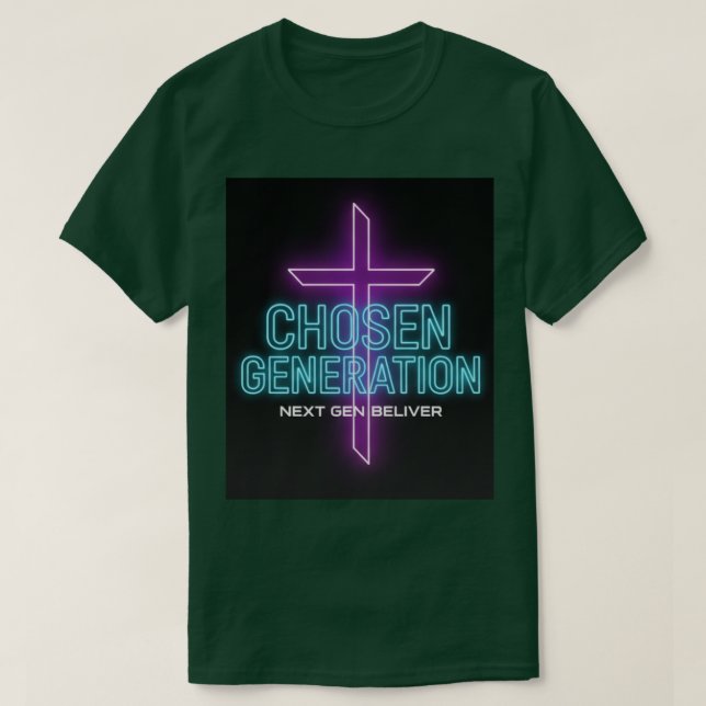 Camiseta   Chosen Generation Christian Men’s T-Shirt (Frente do Design)