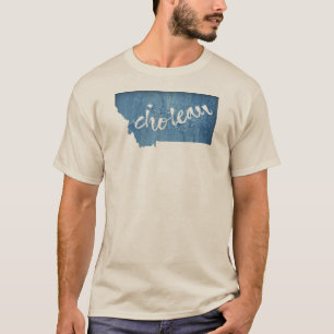 Camiseta Choteau Montana Grão de Madeira